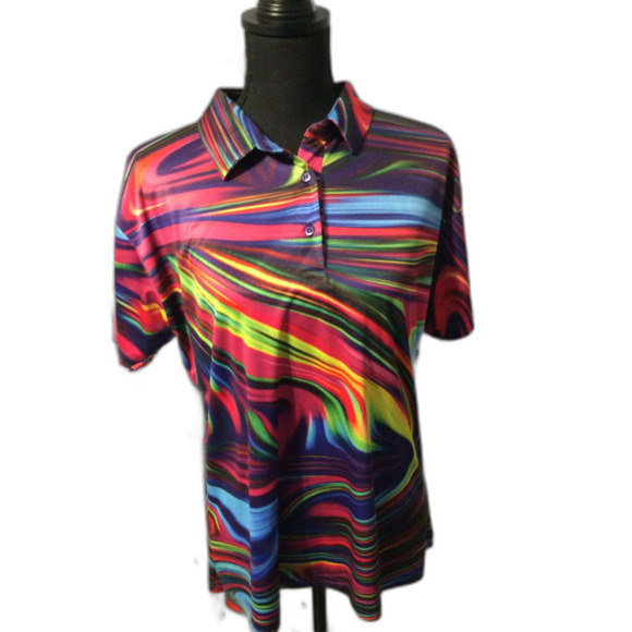 PLG Silently Be Heard XL Mens Shirt Groovy 70's themed Golf Shirt - Picture 1 of 5